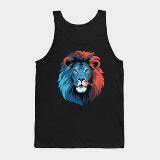 Blue Red Lion Tank Top